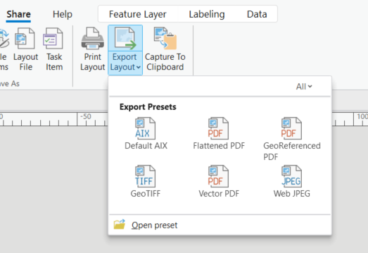 Exporting layout in ArcGIS Pro 