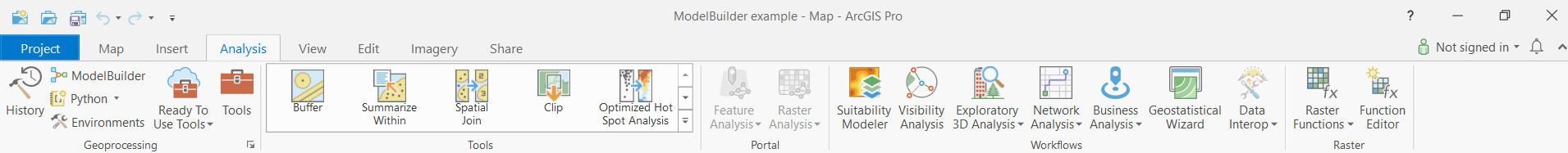 Where to find ModelBuilder tab