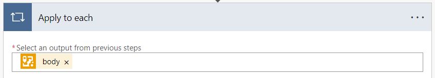 Window for step in Power Automate to Apply to each