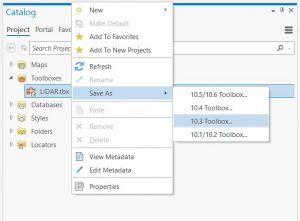 Save Toolbox as another version