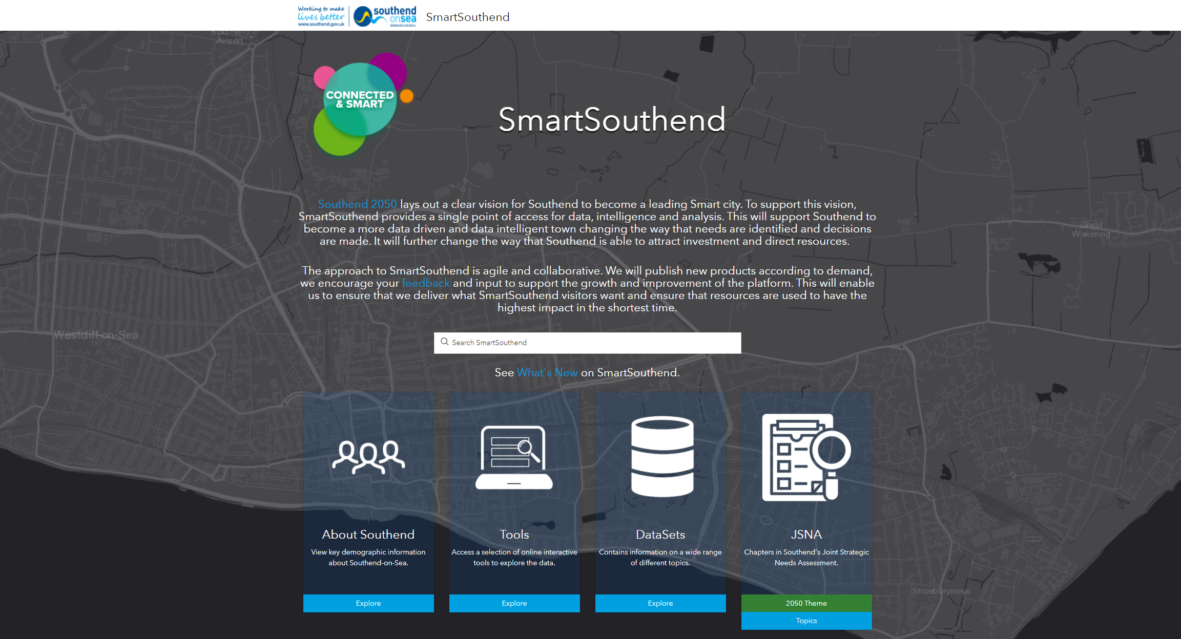 Example of an Open Data portal built with ArcGIS