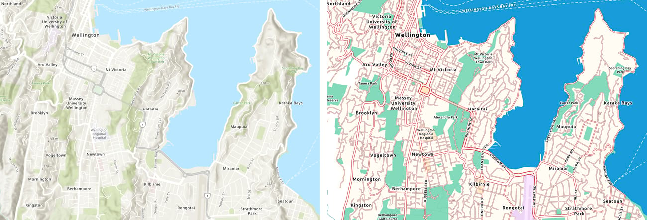 Andy Skinner accessible basemap before and after