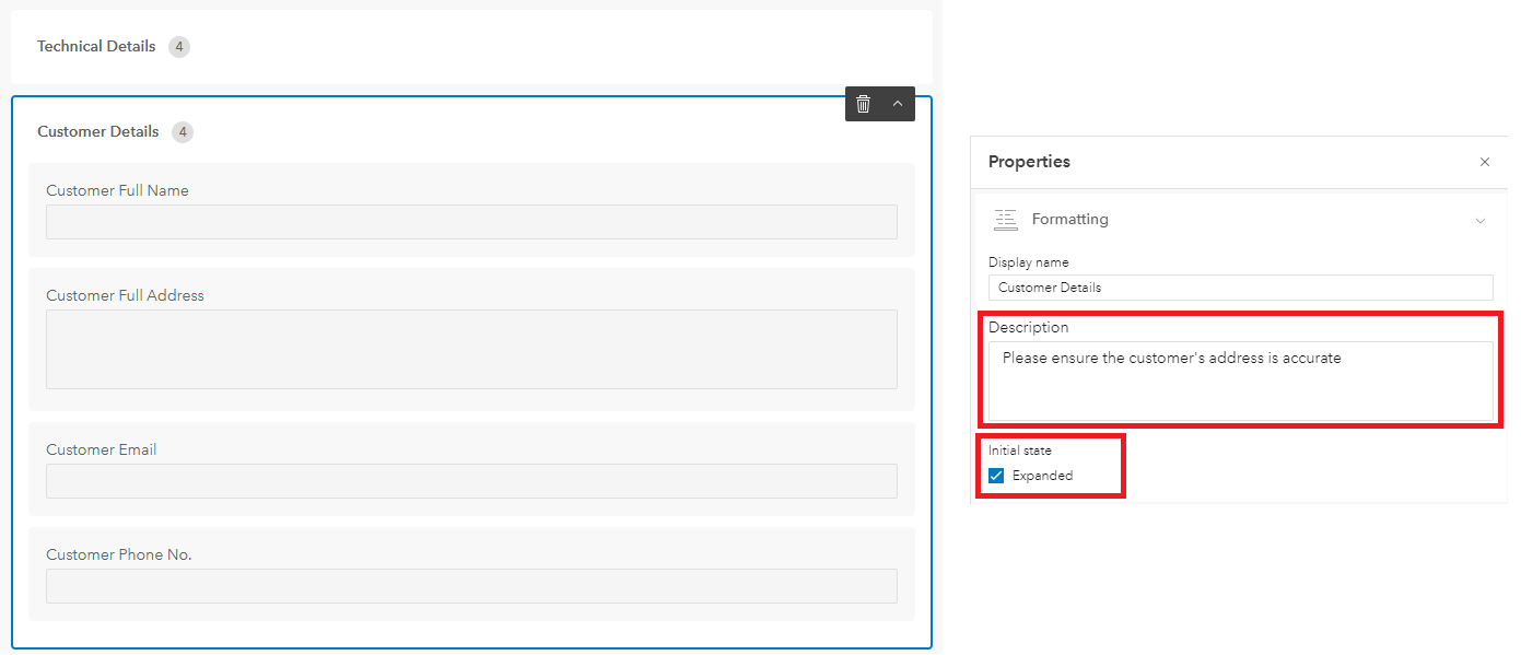 Grouping fields in ArcGIS Field Maps