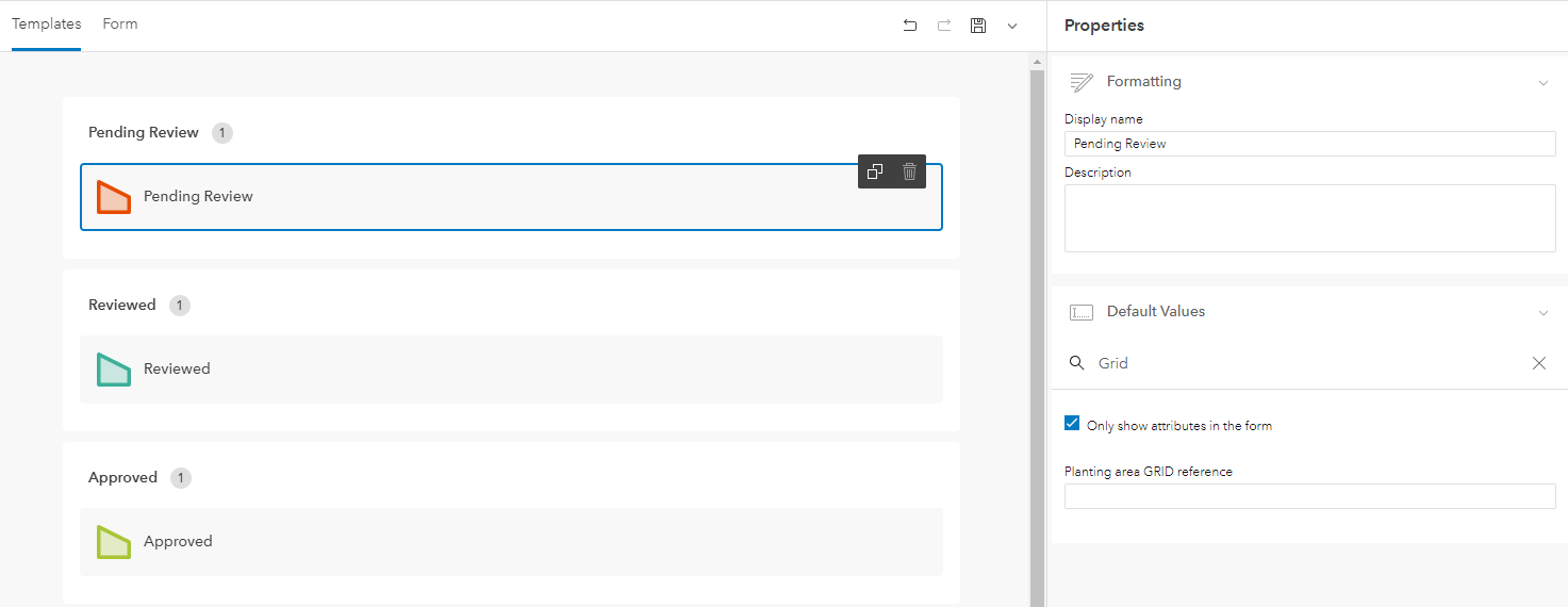 Configure feature templates in ArcGIS Field Maps