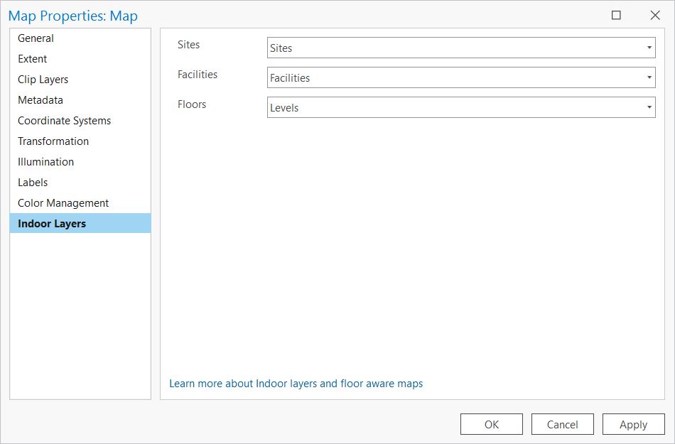 Configure floor-aware layers in ArcGIS Pro with the Indoors Pro License