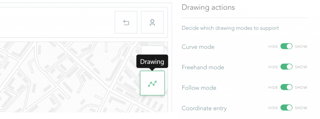 Enabling coordinate drawing mode in Builder