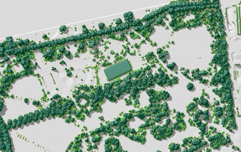 Using the Environment Agency's Vegetation Object Model to identify tree cover.