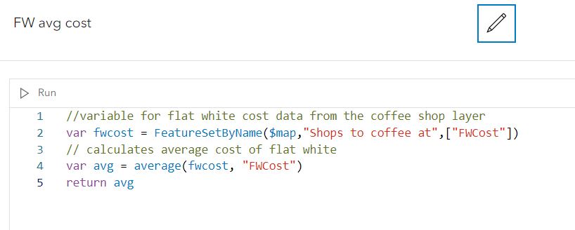 Arcade sample code for statistics