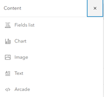 Pop-up content pane in ArcGIS Online map viewer