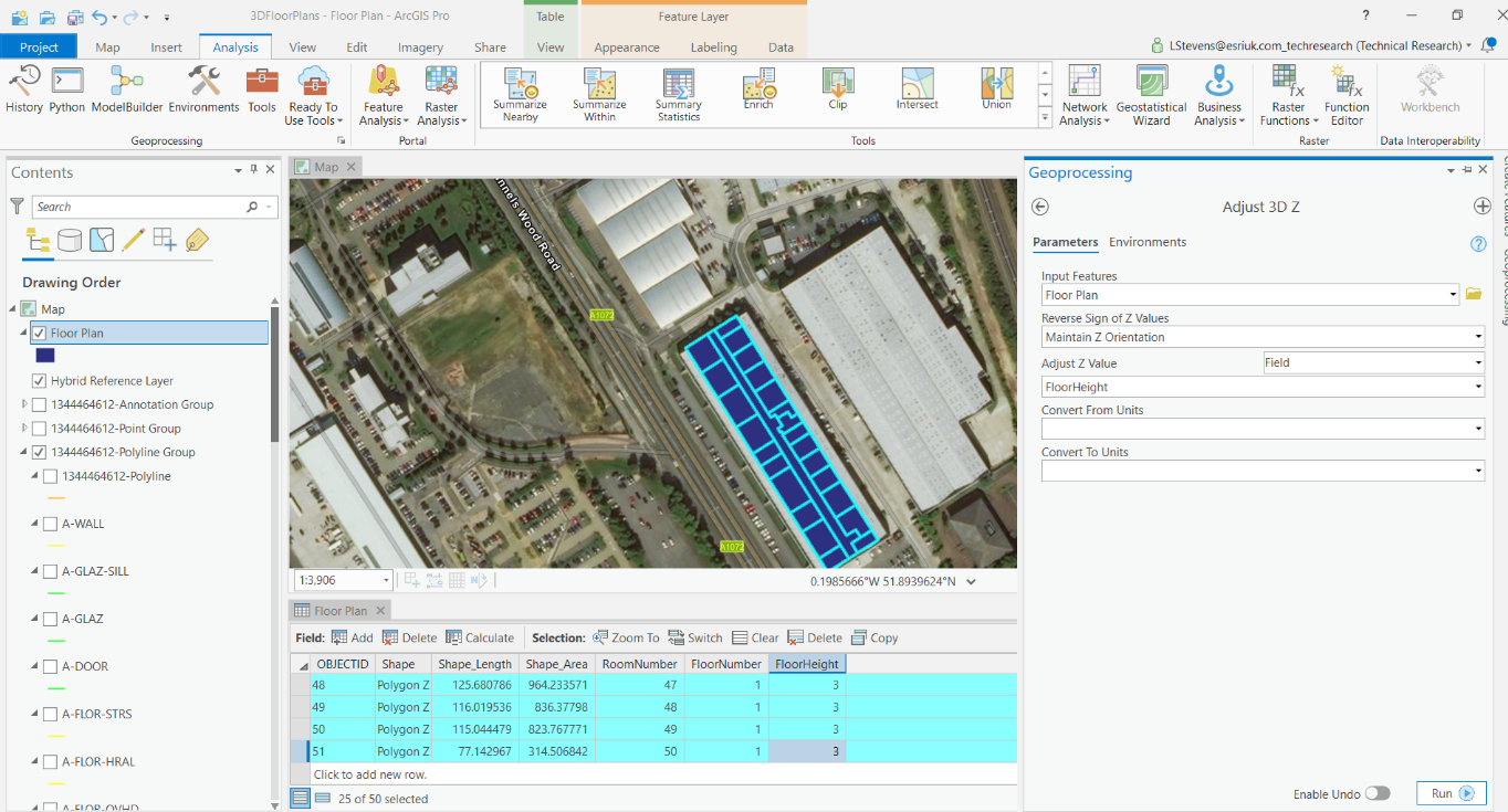 Creating 3d Floor Plans In Arcgis Pro And Scene Viewer Resource Centre Esri Uk Ireland