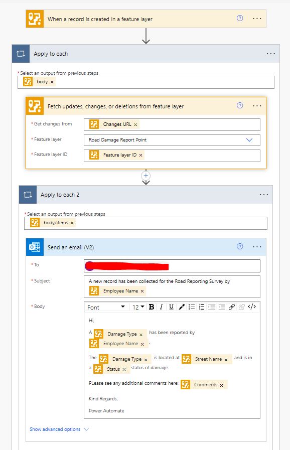 full flow in Power Automate 