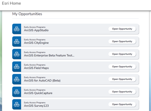 List of Early Access Programs as opportunities
