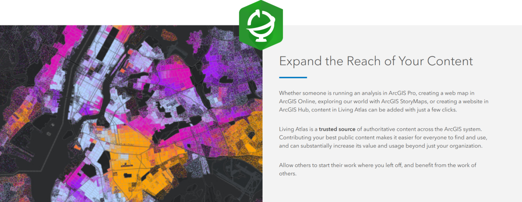 Contribute your content to the ArcGIS Living Atlas of the World 