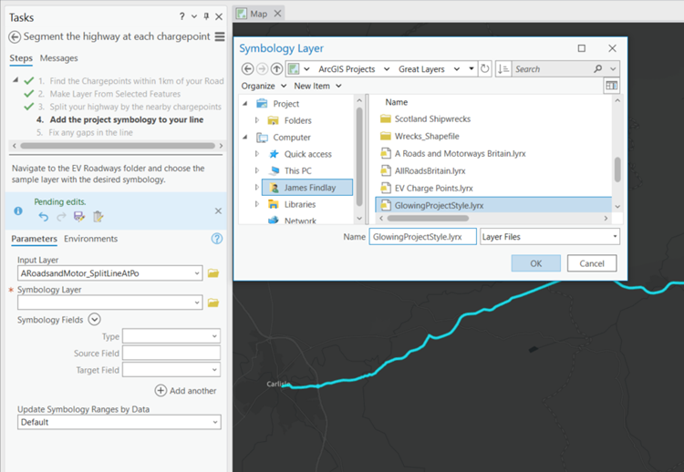 Tasks Pane in ArcGIS Pro