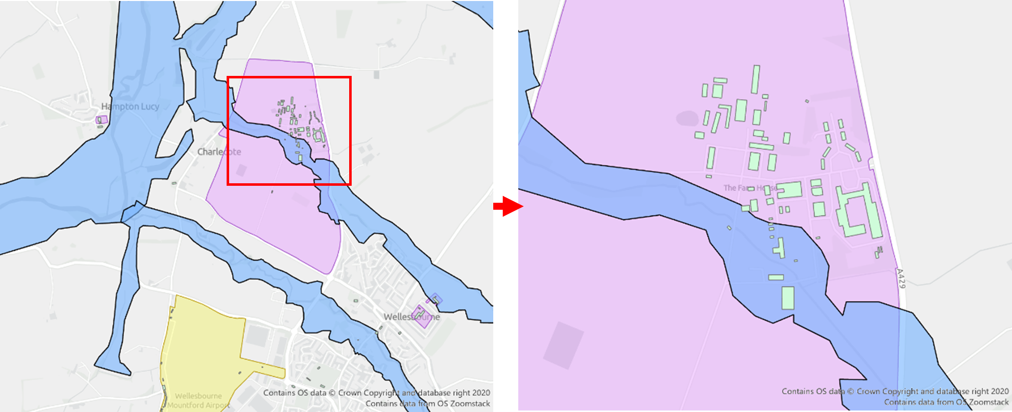 Second example of Risk of Flooding Example B