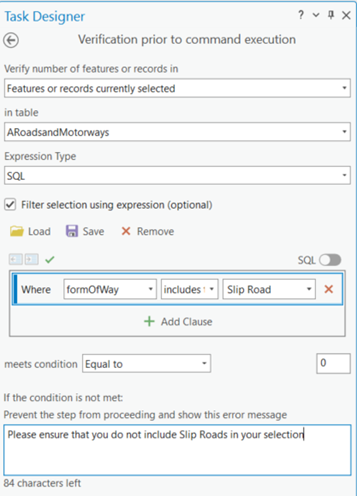 Step verification configuration tools in Task Designer