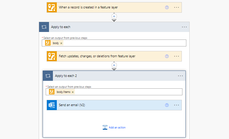 3 steps in Power Automate 