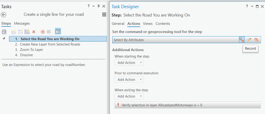 Task Designer interface in ArcGIS Pro