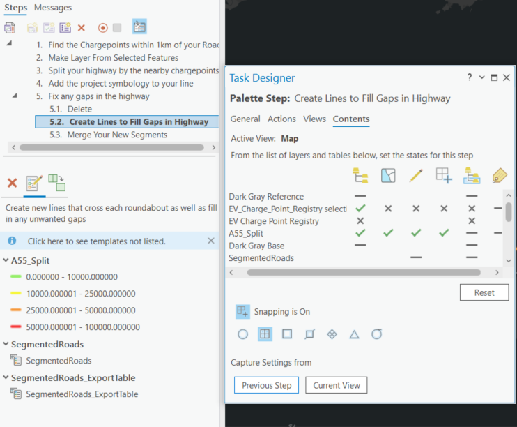 Options for designing a custom tool palette in Task Designer